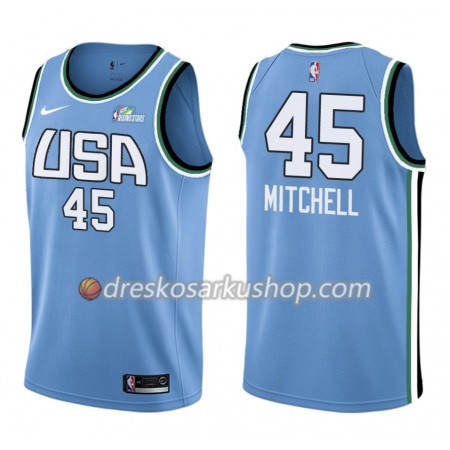 Muški NBA Dres Utah Jazz Donovan Mitchell 45 Nike 2019 Rising Star Swingman